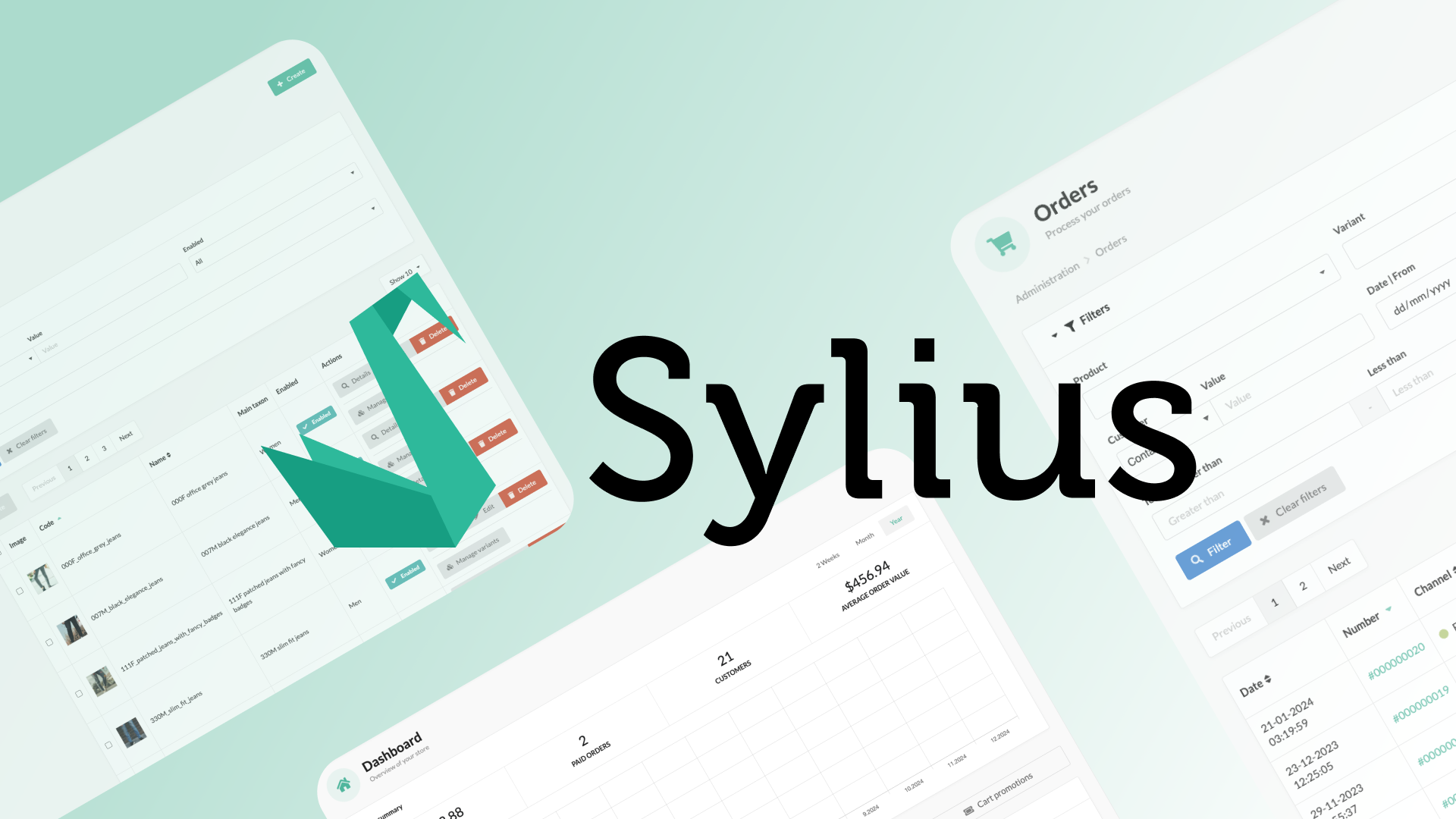 Image de présentation du framework Sylius avec le logo